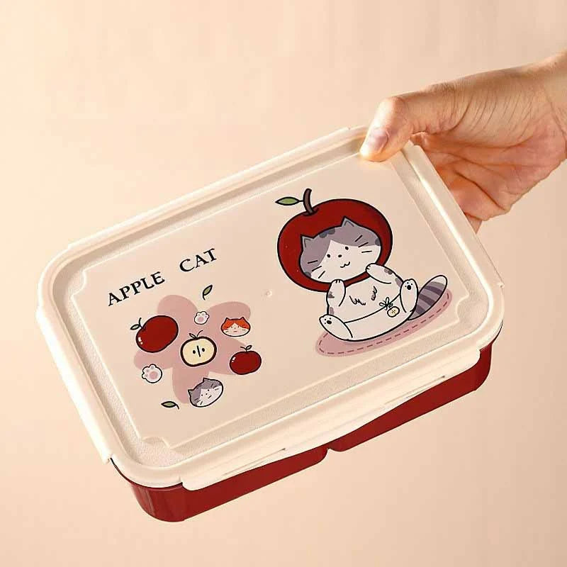 Madopbevaringsbeholder med katte-tema til kvinder og mænd 3
