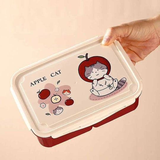 Madopbevaringsbeholder med katte-tema til kvinder og mænd 3