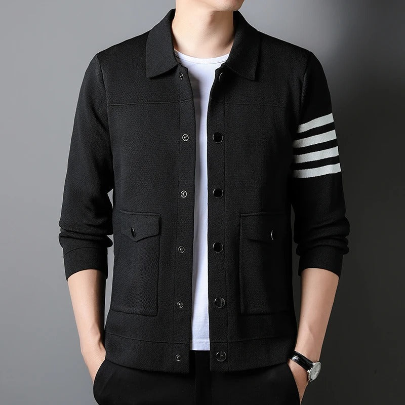 Mænds Cardigan Casual Med Knapper 2