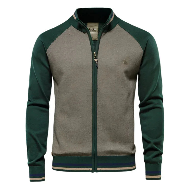 Mænds Cardigan Med Lynlås Casual Stil 0
