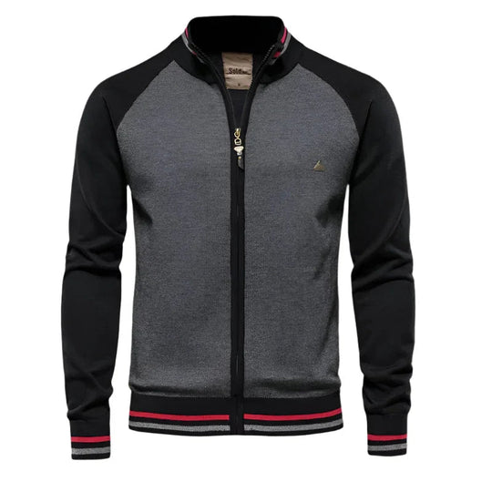 Mænds Cardigan Med Lynlås Casual Stil 5