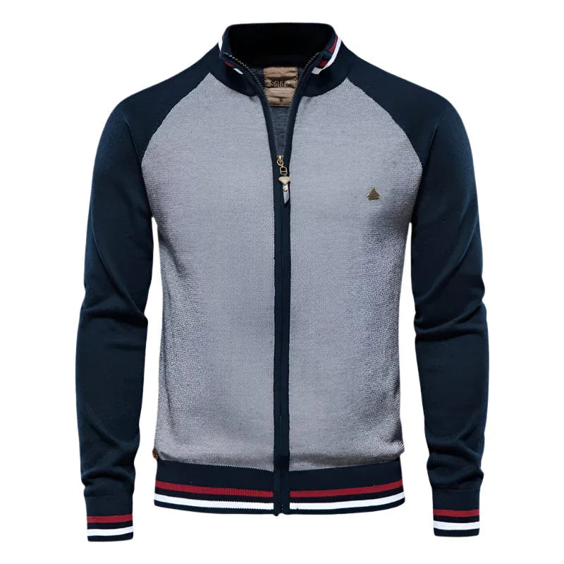 Mænds Cardigan Med Lynlås Casual Stil 6
