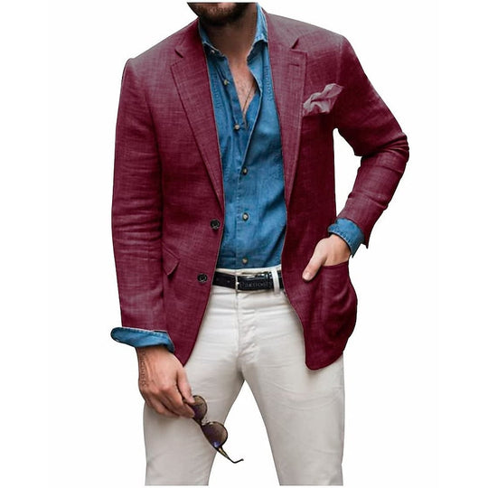 Mænds Casual Blazer med Let Design 5