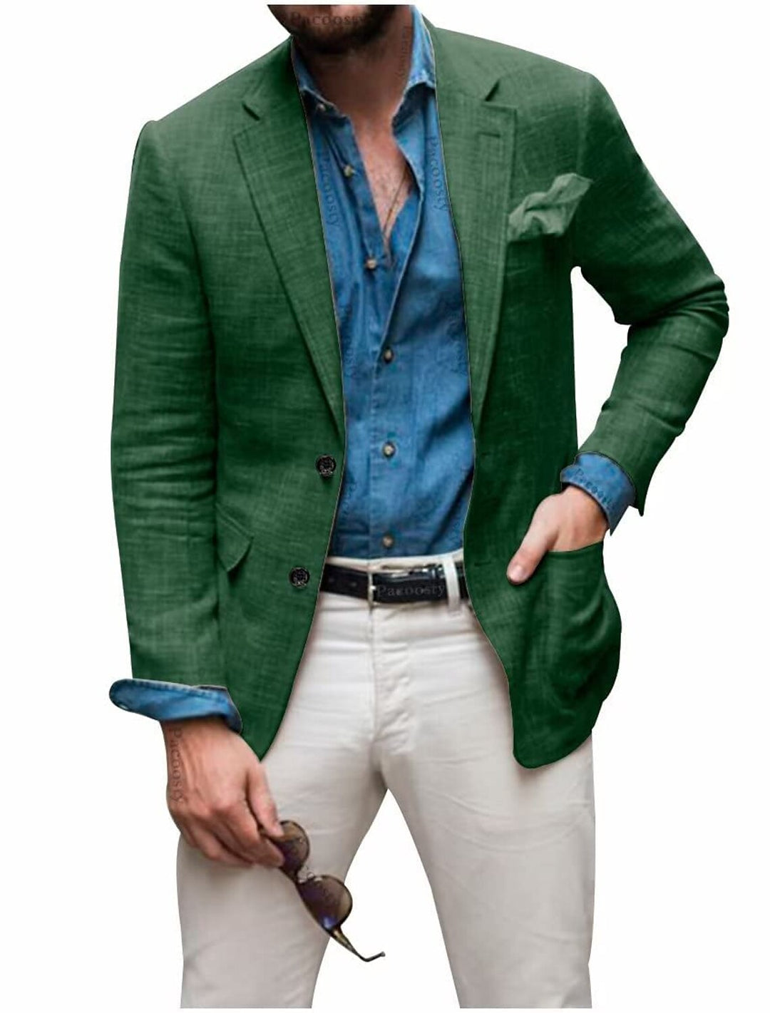 Mænds Casual Blazer med Let Design 6