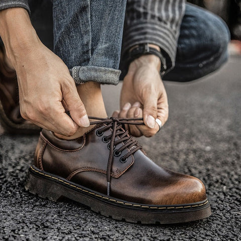 Mænds Casual Snøresko Tidløst Design til Fritid og Arbejde 1