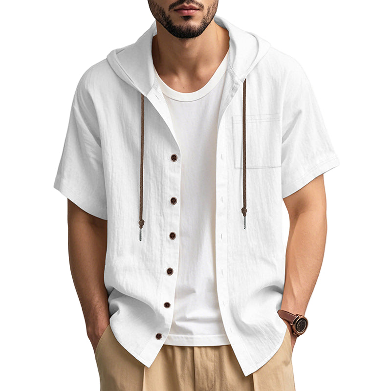 Mænds Hættetrøje Button-Up Casual 0