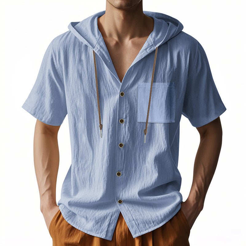 Mænds Hættetrøje Button-Up Casual 1
