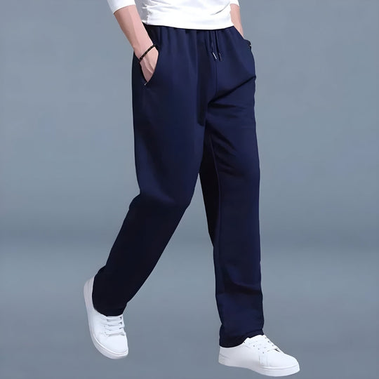 Mænds Joggingbukser Oversized Silhuet Komfortable Grå Bukser 1