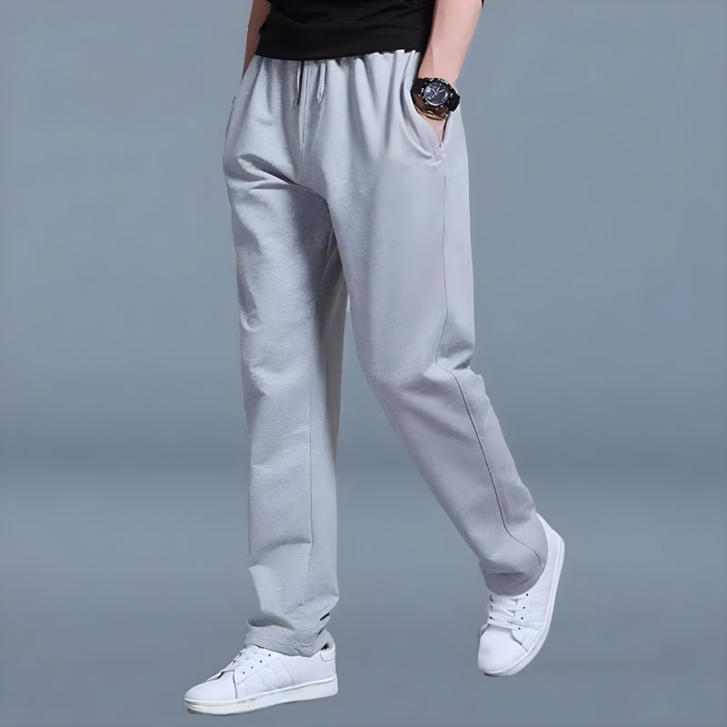 Mænds Joggingbukser Oversized Silhuet Komfortable Grå Bukser 3