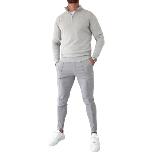 Mænds Jumper med Halv Lynlås Casual Stil 0