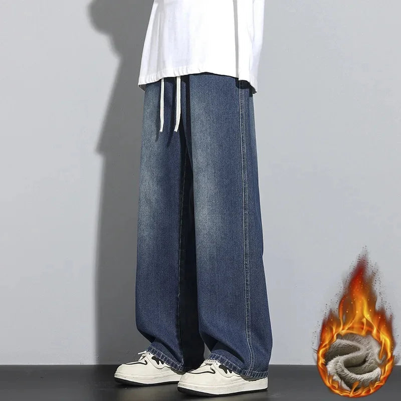 Mænds Justerbare Baggy Jeans Trendy Street Style 3