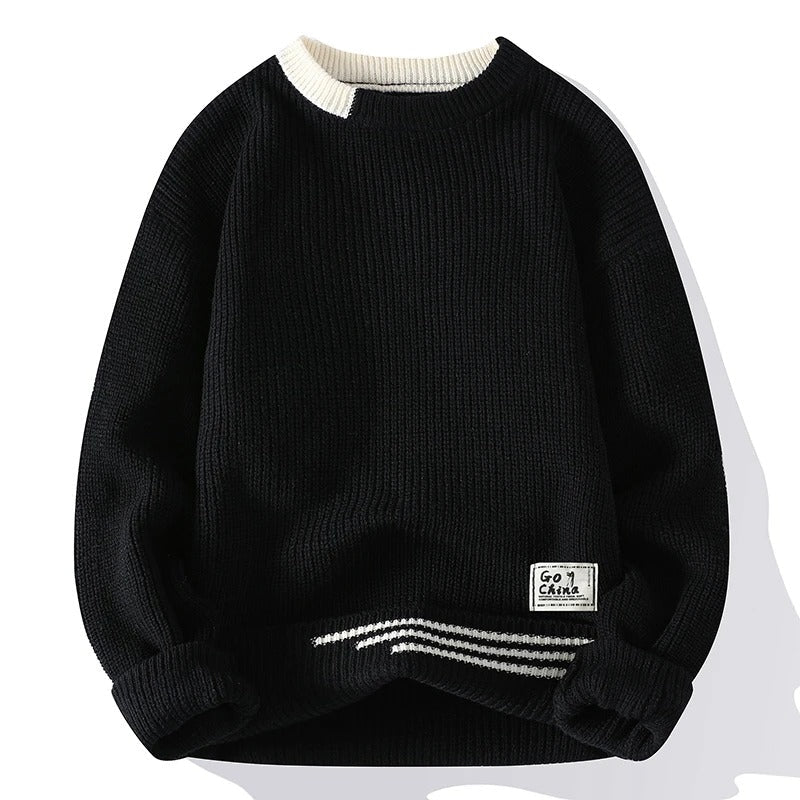 Mænds Klassisk Sweater Tidløs Stil 3