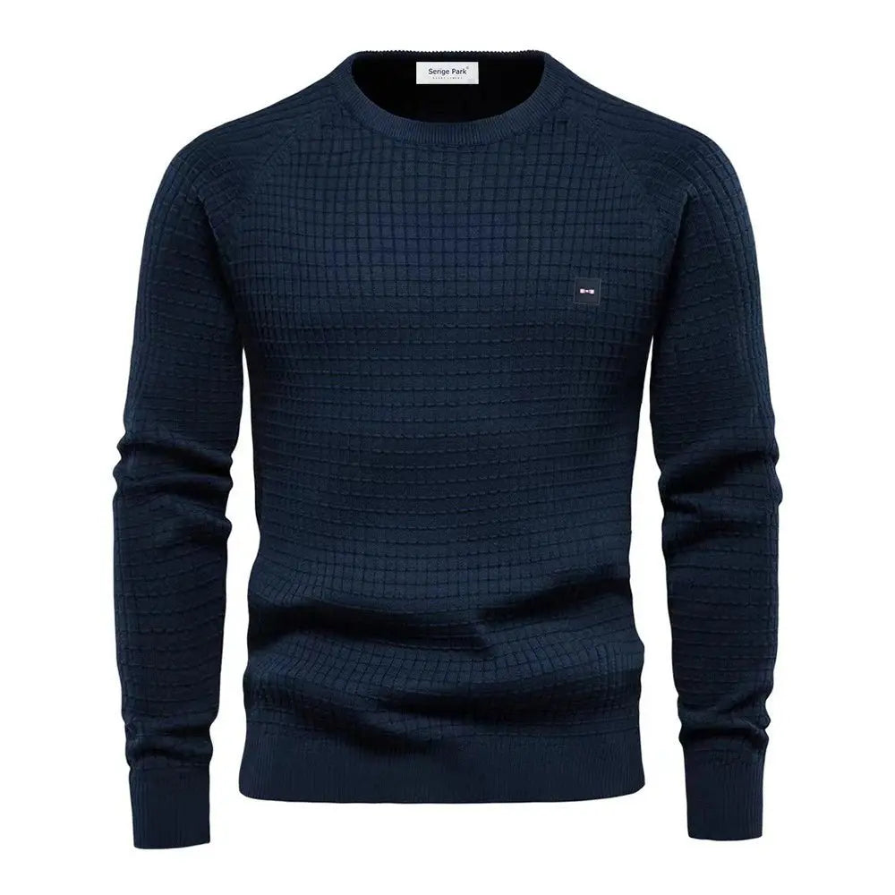 Mænds Komfortabel Trøje i Minimalistisk Design 0