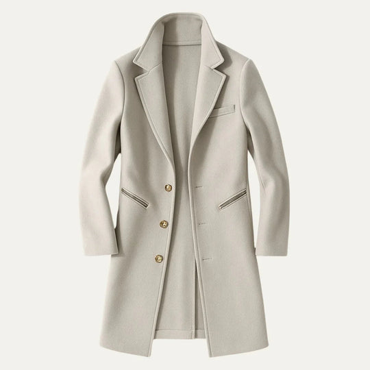 Mænds Lang Trenchcoat Klassisk Stil 2