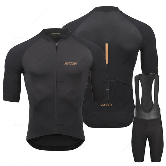 Mænds Langærmet Cykeltrøjesæt Sporty Design 0