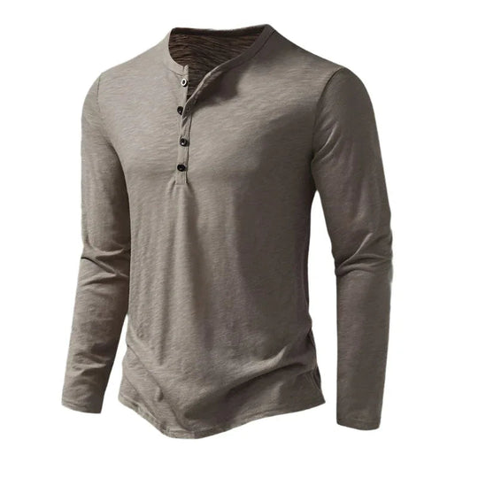 Mænds Langærmet Polo T-shirt Casual Stil 8