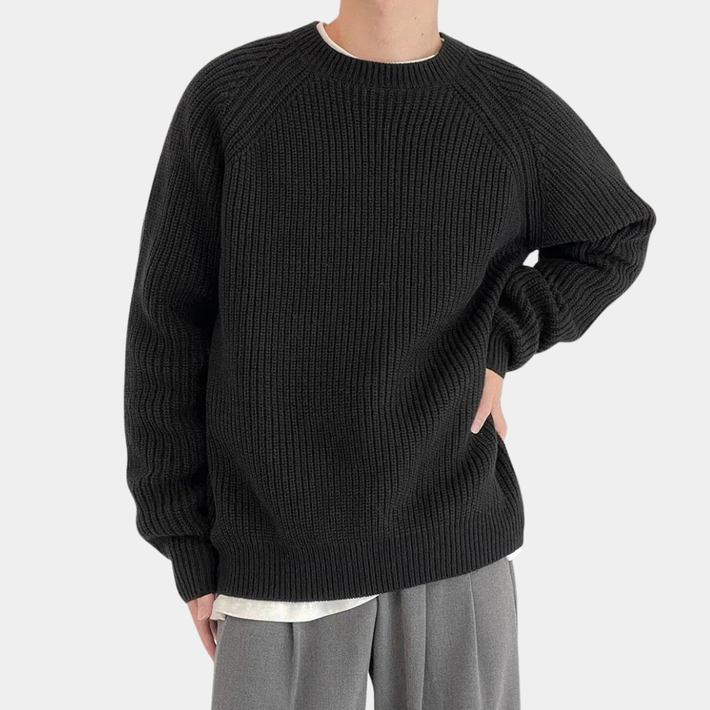 Mænds Langærmet Strikket Sweater Afslappet Stil 1