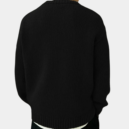 Mænds Langærmet Strikket Sweater Afslappet Stil 2