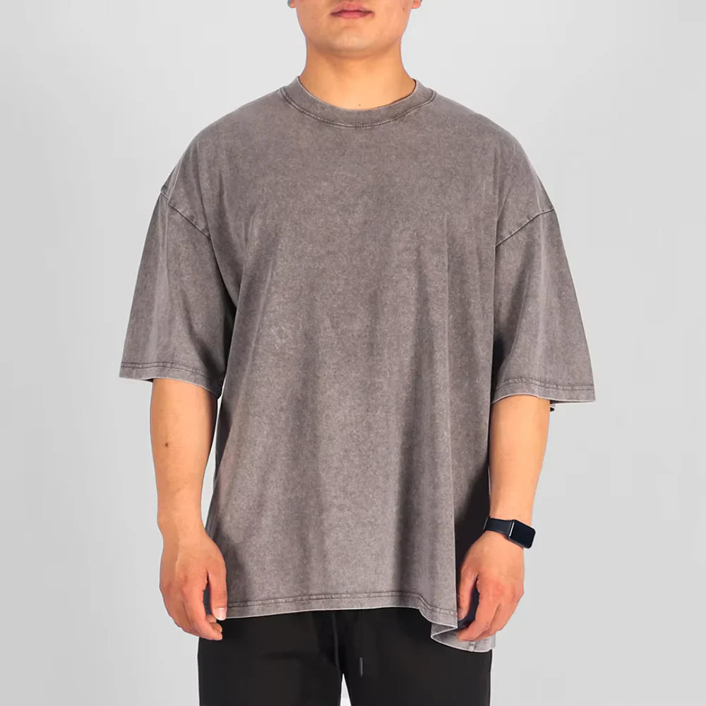 Mænds Overdimensioneret T-shirt Casual 2