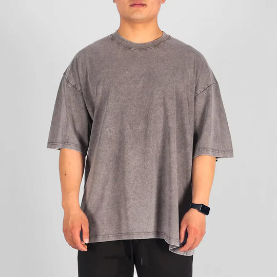 Mænds Overdimensioneret T-shirt Casual 2