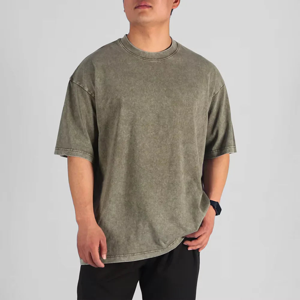 Mænds Overdimensioneret T-shirt Casual 3