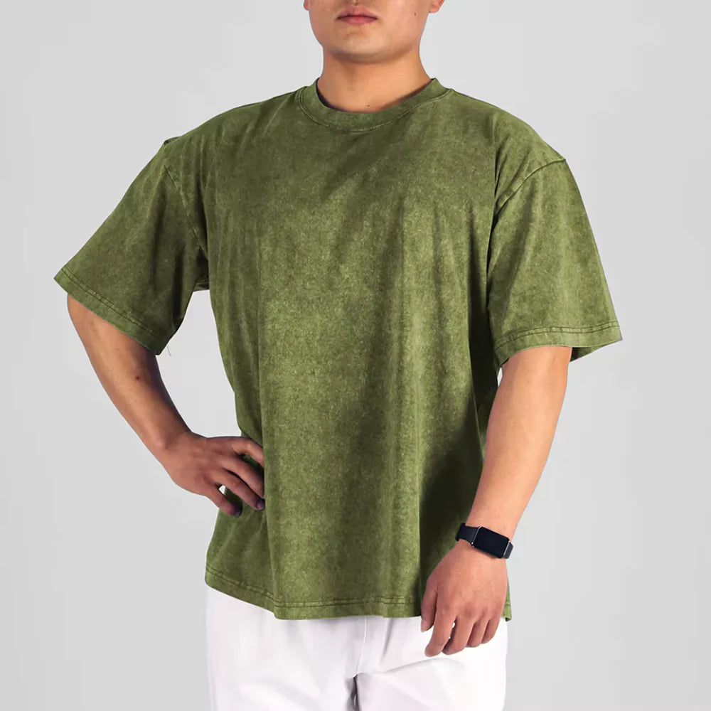 Mænds Overdimensioneret T-shirt Casual 4