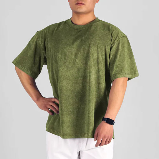 Mænds Overdimensioneret T-shirt Casual 4