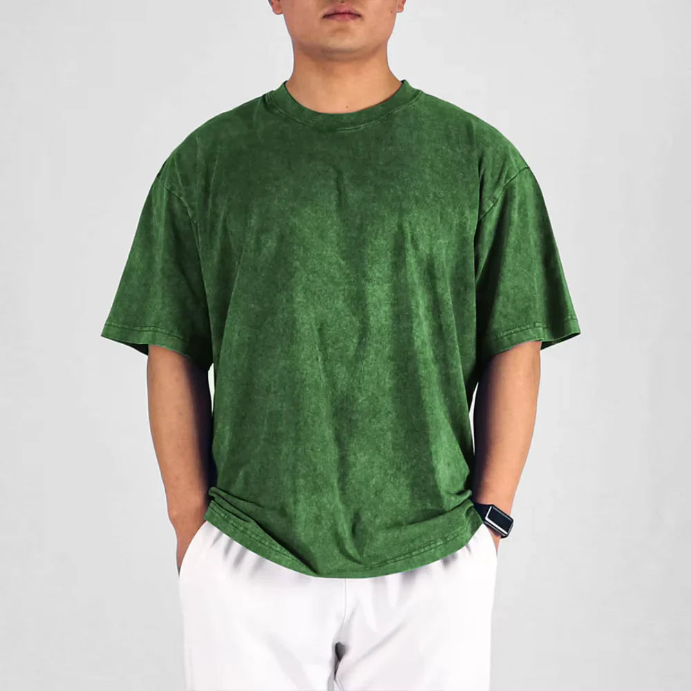 Mænds Overdimensioneret T-shirt Casual 6
