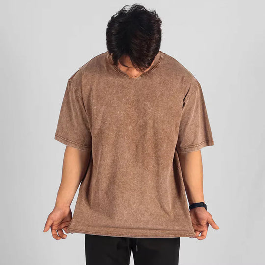 Mænds Overdimensioneret T-shirt Casual 9