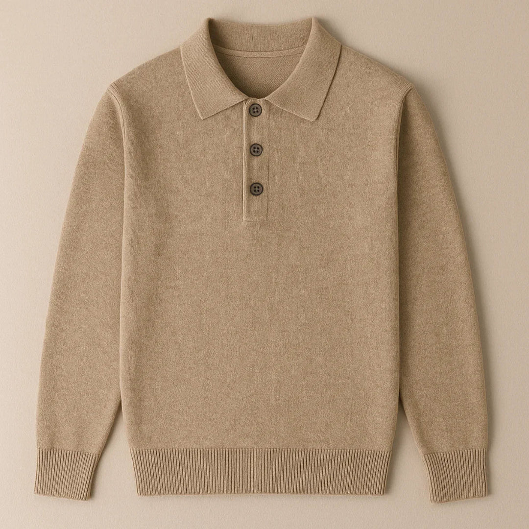 Mænds Poloshirt Klassisk Stil 3-Knap Design 4