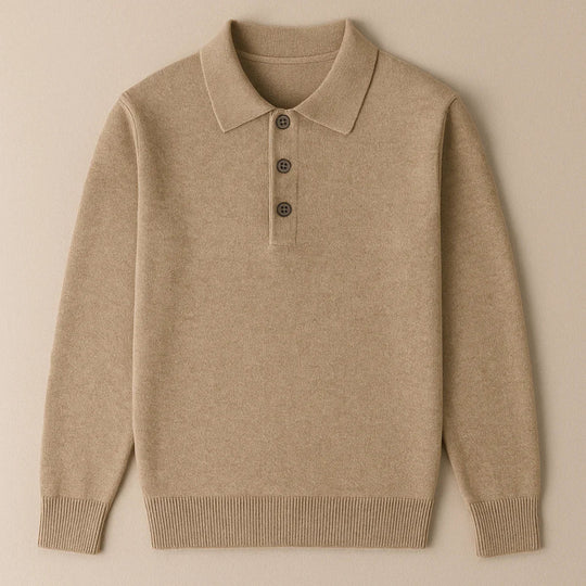 Mænds Poloshirt Klassisk Stil 3-Knap Design 4