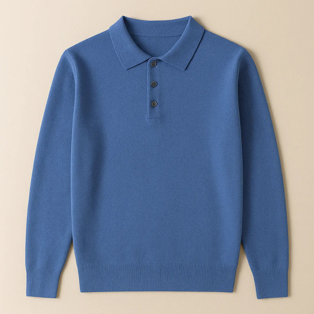 Mænds Poloshirt Klassisk Stil 3-Knap Design 6