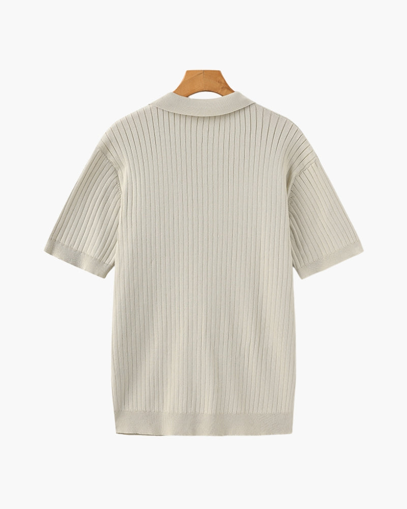 Mænds Poloshirt Ribbet Stil 3