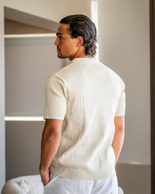 Mænds Poloshirt Ribbet Stil 4