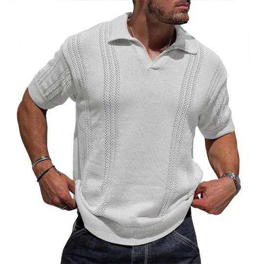 Mænds Poloshirt Strikket Sommerstil 0