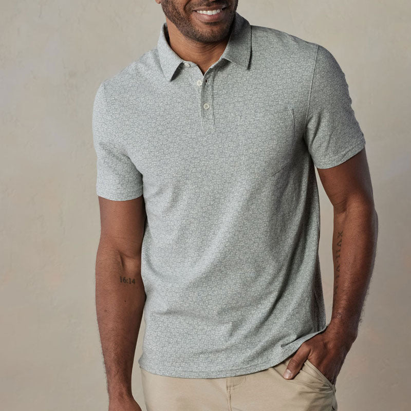 Mænds Poloshirt med Brystlomme Klassisk Stil 0