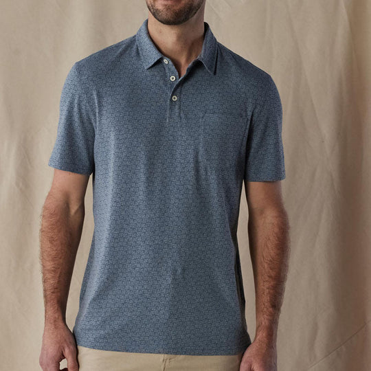 Mænds Poloshirt med Brystlomme Klassisk Stil 3