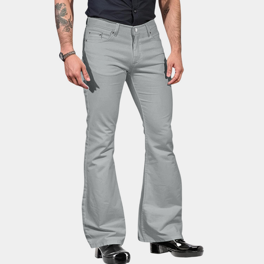 Mænds Retro Flare Bukser Casual Stil 2
