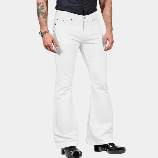 Mænds Retro Flare Bukser Casual Stil 5
