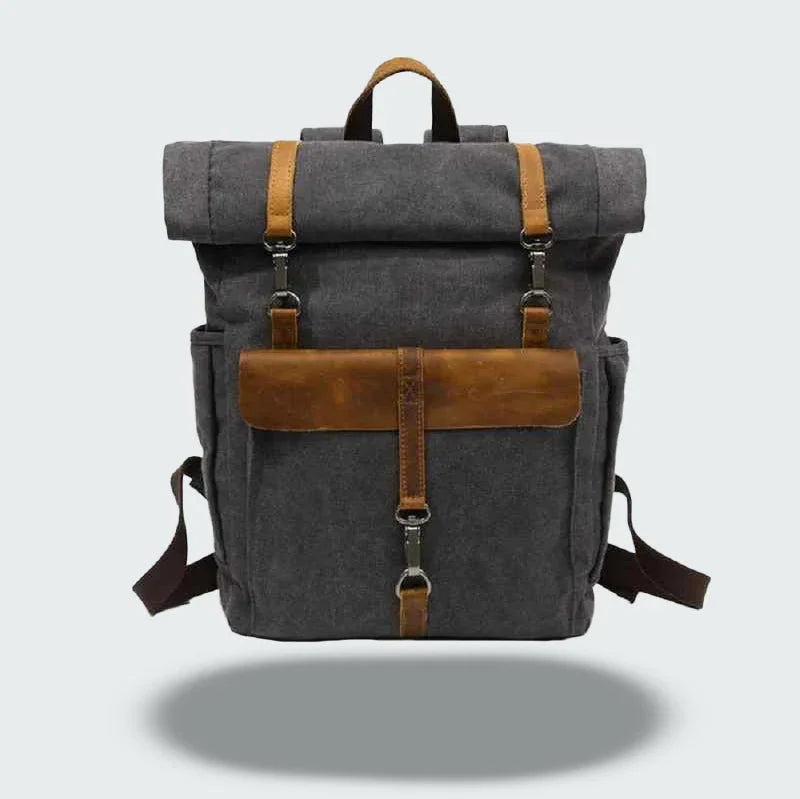Mænds Roll Top Rygsæk Vintage Stil 1
