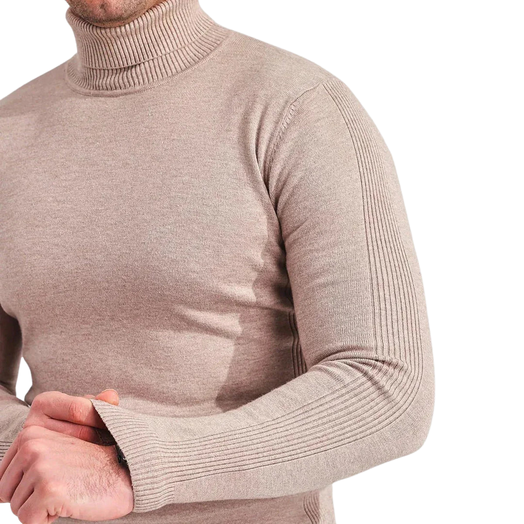 Mænds Rullekravetrøje Klassisk Stil 3