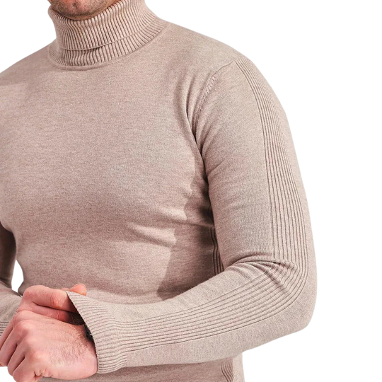 Mænds Rullekravetrøje Klassisk Stil 3