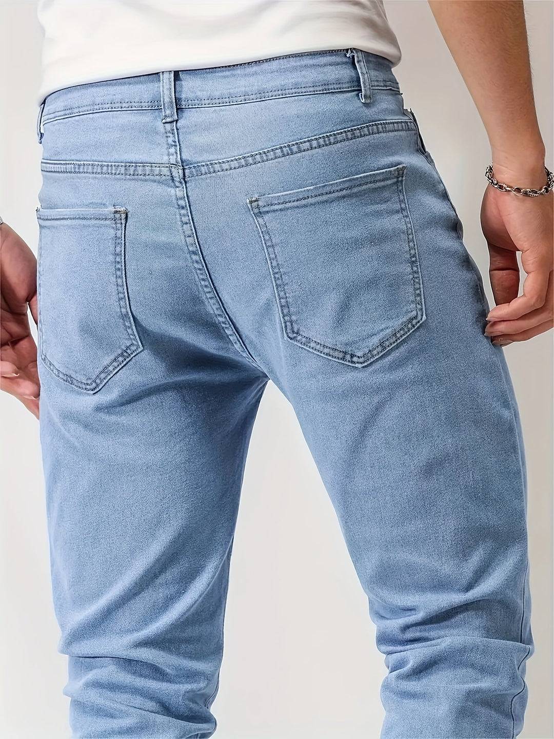 Mænds Slanke Fit Jeans Casual 4