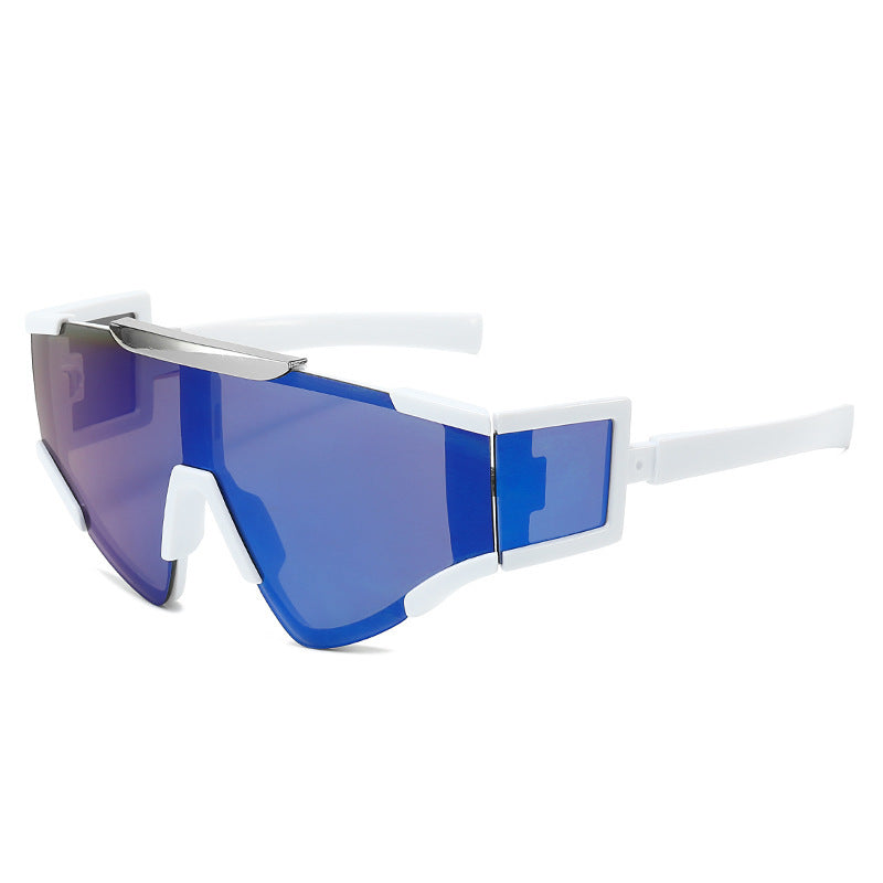 Mænds Solbriller Futuristisk Skjold Design 7