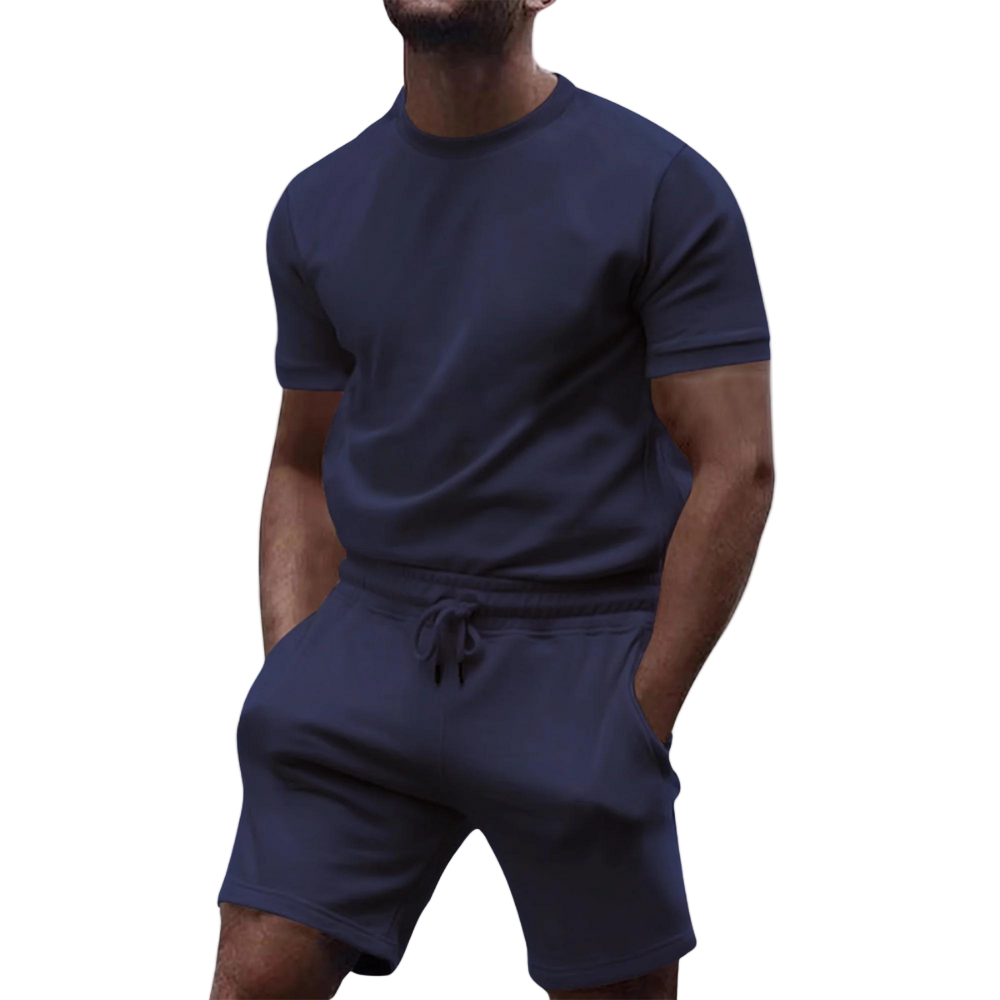 Mænds T-shirt og Shorts Sæt Afslappet Stil 0