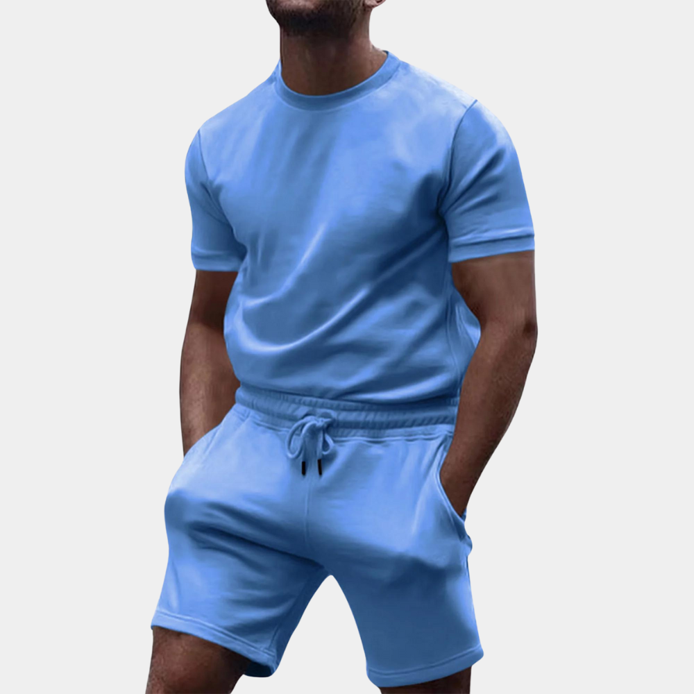 Mænds T-shirt og Shorts Sæt Afslappet Stil 1
