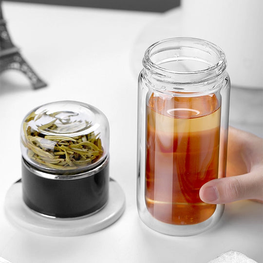 Mænds Te Infuser Flaske Dobbelt Væggede 500 ml 4