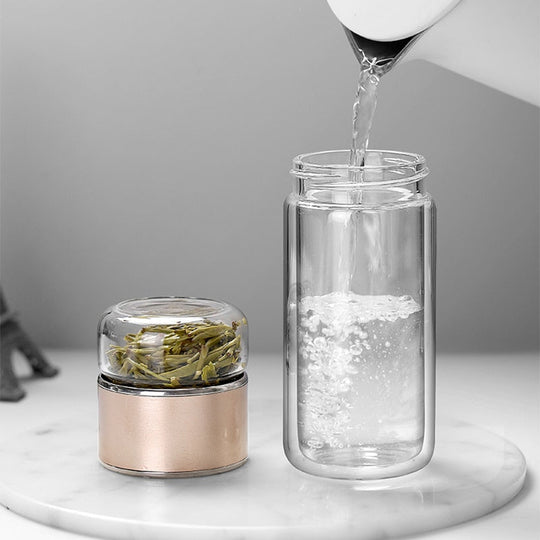 Mænds Te Infuser Flaske Dobbelt Væggede 500 ml 5
