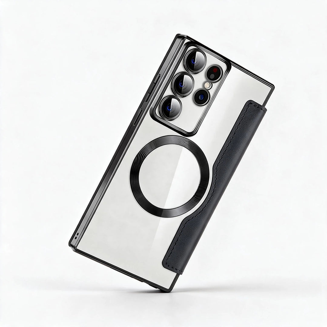 Mænds Telefoncover Flip-Cover Med Kortholder og Magnetisk Lukning 1