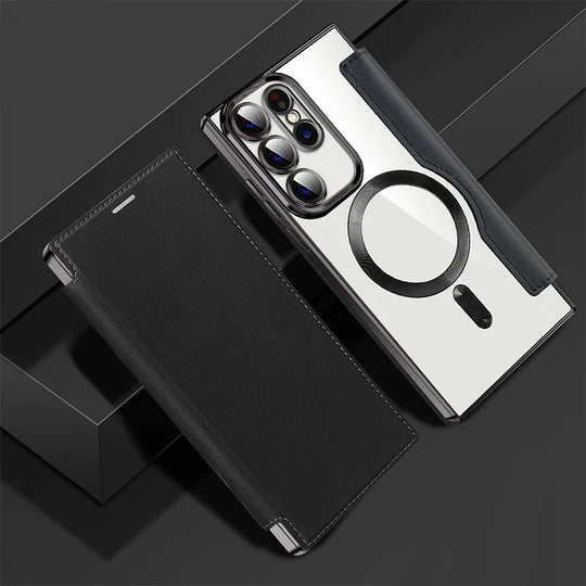 Mænds Telefoncover Flip-Cover Med Kortholder og Magnetisk Lukning 8